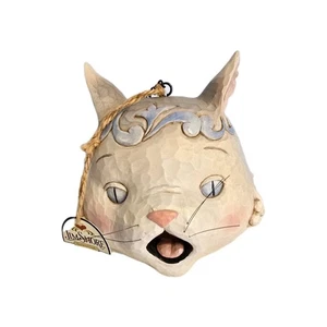 2017 Enesco Jim Shore Heartwood Creek Katze Outdoor leben Vogelhaus *LESEN* - Bild 1 von 12