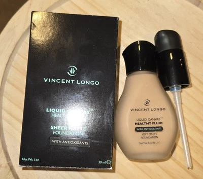 Vincent Longo Liquid Canvas Healthy Fluid Sheer Matte Foundation Golden Tan #7 - Image 1 of 4