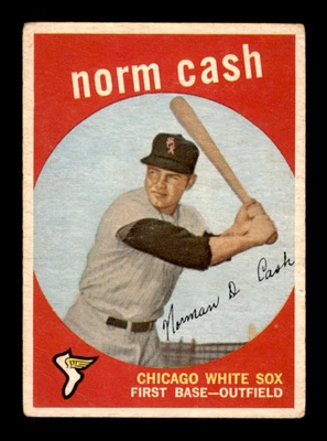 1959 Topps #509 Norm Cash (baja calidad) novato - centrado - alto # ~ GFCC Foto 1 de 3