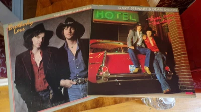 Gary Stewart & Dean Dillon Brotherly Love & Those Were The Days Set of 2 LPS CO - Image 1 of 4