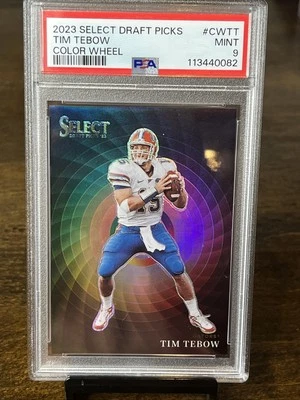 2023 Panini Select Draft Picks Tim Tebow Color Wheel Case Hit Florida Gators - Image 1 of 4