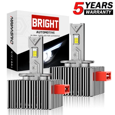 D5S LED Headlight Bulbs Kit Pair Conversion Plug and Play from Xenon or Halogen - Image 1 of 4
