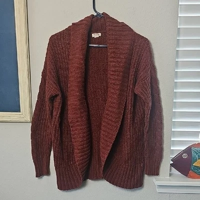 Suéter cárdigan con cuello chal delantero abierto Mossimo Supply Co. para mujer talla M Foto 1 de 3