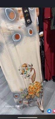 Vestido Abaya de Verano para Mujer - Tela de Cachemira Ligera - Elegante y Cómodo Foto 1 de 2