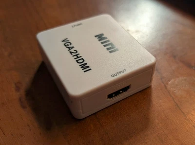 Mini VGA2HDMI 1080P Mini VGA zu HDMI Adapter Konverter mit Audio Video Adapter - Bild 1 von 2