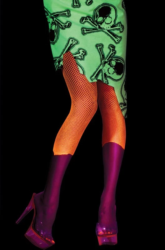 Neon Orange Adult Leggings Costume Accessory - Imagem 1 de 1