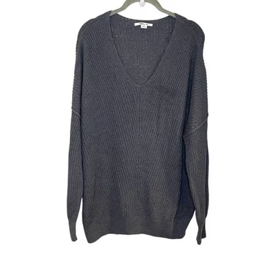 Suéter ONeill Calce Relajado Sólido Holgado Gran Tamaño Gris Playa Costero Talla M/L Foto 1 de 4