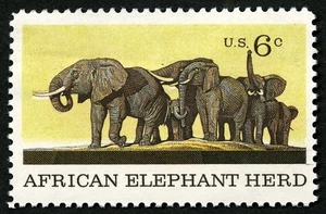 25 francobolli ELEFANTI AFRICANI 1970 6c mai usati come nuovi NH - Foto 1 di 2
