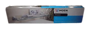 MOEN Preston 19 in. W Glass Bath Shelf in Chrome - Picture 1 of 3