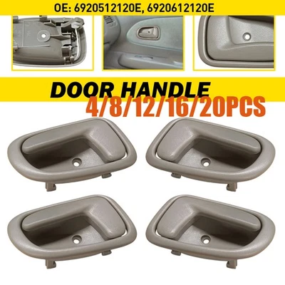 4-20X Interior Inside Door Handle For Geo Prizm Toyota Corolla Beige 1993-1997 - Image 1 of 4