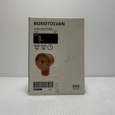 IKEA BONDTOLVAN Alarm Clock Analog pale Pink  3-¼" x 3-½" 305.110.14 New Sealed - Image 1 of 4