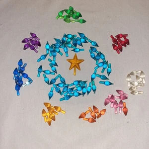 Twist Lichter Birnen Heringe Keramik Weihnachtsbaum 9 Farben 1/4" Durchmesser Stiel - Bild 1 von 10