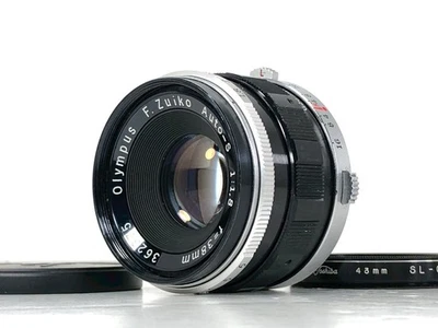[Exc+4] Olympus F.Zuiko Auto-S 38mm f/1.8 MF Lens for Pen F FT FV from JAPAN - Image 1 of 4