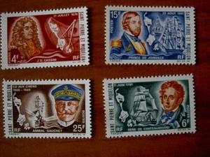 Saint Pierre et Miquelon 380-383 ** MNH Célébrités année 1968 - Imagen 1 de 1
