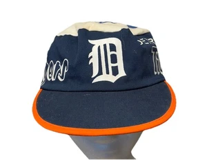 Vintage 80s MLB Detroit Tigers Painters Hat Made In USA - Picture 1 of 7