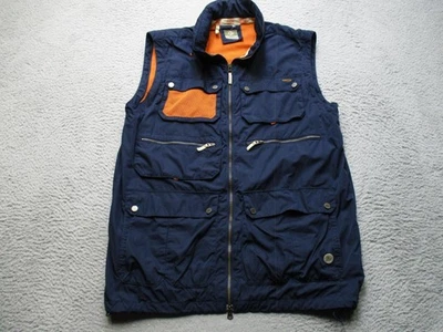 Merrell Utility Vest Mens L/XL Navy Blue Multi Pocket Mesh Lined Outdoor Hiking - Image 1 of 4