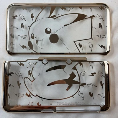 Hori New Nintendo 2DS XL Hard Shell Case Gold Pikachu Pokemon - Image 1 of 4