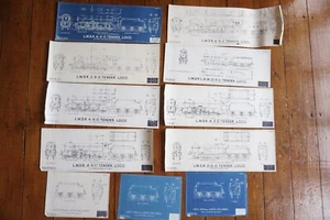 LMS Loco Locomotive & Tender Technical Diagrams Drawings x11 - Picture 1 of 7