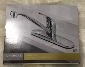 OakBrook Essentials One Handle Chrome Kitchen Faucet OPEN BOX BUT NEW - Picture 1 of 7