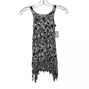 Billabong Dress Girl Kids Size XXS 4/5 Black White Sleeveless Unlined Pullover - Picture 1 of 10