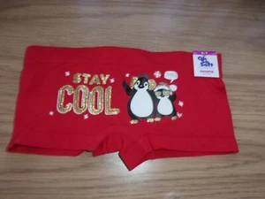 JUSTICE oh so soft underwear Stay Cool penguins Shortie 1 pr NEW W/TAG sz 6/7 - Picture 1 of 2