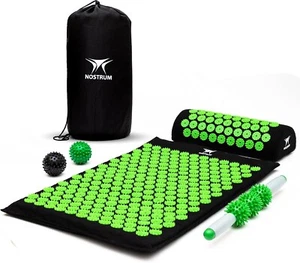 Akupressurmatte mit Kissen & Ball Akupunktur Pin Massage Set Nackenschmerzlinderung - Bild 1 von 12