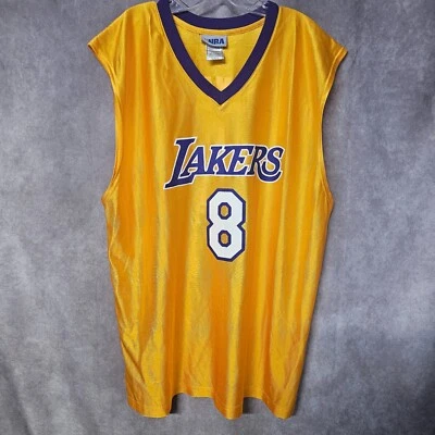 Винтажная мужская баскетбольная футболка NBA Los Angeles Lakers Коби Брайанта 8 Gold размер XL - Изображение 1 из 4