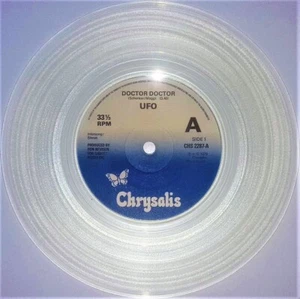 UFO - Doctor Doctor - CHS 2287 - *CLEAR VINYL* - 7" Vinyl Single - VG+ / VG - Picture 1 of 4