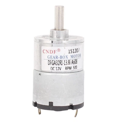 DC 12V 380-500RPM Electric Powerful High Torque Gear Box Motor - Image 1 of 4