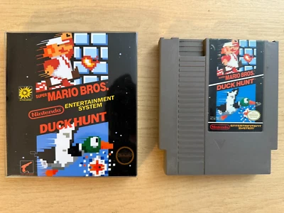 Super Mario Bros. / Duck Hunt Nintendo NES Cartridge & Mini Box -  Authentic - Image 1 of 4
