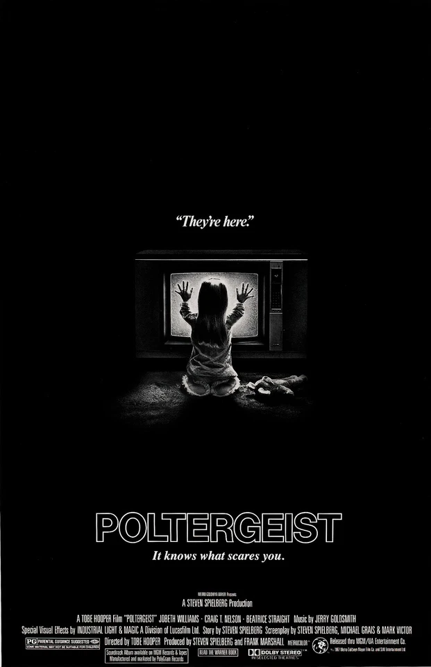 Poltergeist movie poster print  - 11" x 17" inches - Tobe Hooper - Image 1 of 1
