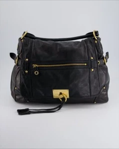 Car Shoe Borsa Donna In Pelle Col. Nero - Imagen 1 de 5