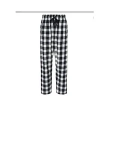 Adulto Boxercraft Unisex Haley Franela Pijama Pantalones Negro Blanco Mediano Nuevo con Etiquetas Bolsillo - Imagen 1 de 6