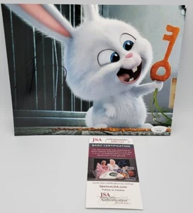 FOTO DE PELÍCULA 8X10 FIRMADA POR KEVIN HART LA VIDA SECRETA DE LAS MASCOTAS JSA SNOWBALL - Imagen 1 de 3