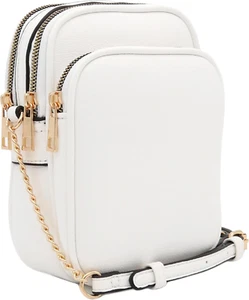 Multi Pocket PU Leather Casual Medium Crossbody Bag with Adjustable Strap - Picture 1 of 7