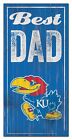 Kansas Jayhawks - "Best Dad" -6" x 12"  Sign