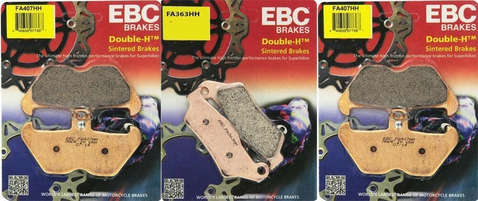 Комплект передних и задних тормозных колодок EBC HH FA407HH FA363HH подходит для BMW R850C R1100GS R1200C - Изображение 1 из 1