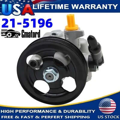Power Steering Pump w/ Pulley #21-5196 For 2005-2009 Subaru Outback Legacy 2.5L Foto 1 de 4