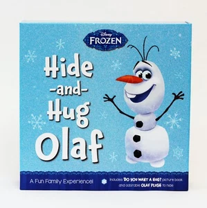 NUOVO! Disney Frozen HIDE & HUG OLAF - peluche pupazzo di neve con libro ""Do You Wanna Hug - Foto 1 di 10