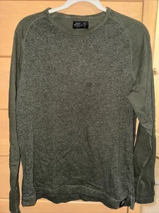 David Beckham Bodywear H&M Heathered Green/Dark Green Baseball Long Sleeve M - Picture 1 of 9