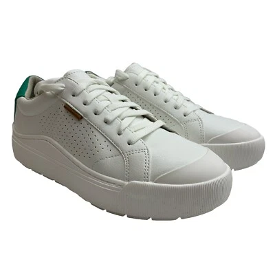 Zapato deportivo Dr. Scholl's para mujer Time Off Max con cordones blanco/verde talla 9 Foto 1 de 4