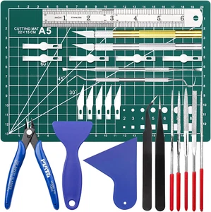 Set Di Attrezzi per Il Fai Da Te, 25 Pezzi, per Modellismo, Fai Da Te, in Vinile - Foto 1 di 12