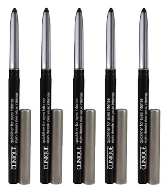 Lot of 5: Clinique Quickliner For Eyes Intense  Eyeliner ~ 01 Intense Black - Image 1 of 4