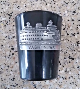 Vashon Washington Heritage Metalworks Fine Pewter Shotglass RARE Collectors - Picture 1 of 2