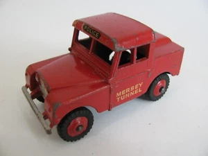 Vintage Dinky Toys Diecast Red Mersey Tunnel Police Land Rover #255 VG - Picture 1 of 7
