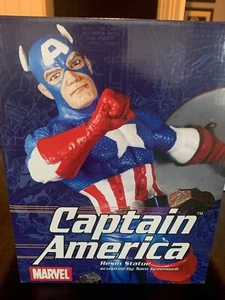 DIAMOND SELECT CAPTAIN AMERICA RESIN STATUE SAM GREENWELL STATUE /7500 RARE - Picture 1 of 6