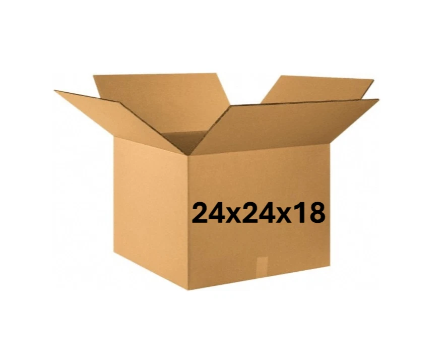 24" x 24" x 18" CARDBOARD BOX - 200 lb - SINGLE BOX - Image 1 of 4