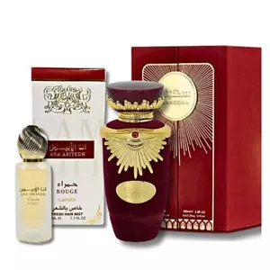 Lattafa Perfumes Sakeena EDP - 100ML (3.4Oz) & Ana Abiyedh Rouge Hair Mist 50ml - Picture 1 of 1