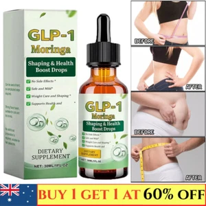 GLP-1 Moringa Slimming Health Boost Drops Liquid 30ml - Picture 1 of 6