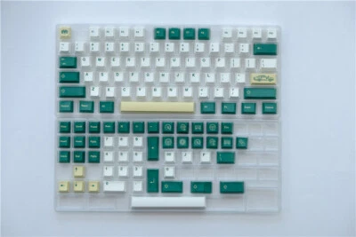 125 Keycaps British Racing Green Keycap White PBT Cherry for Cherry MX Keyboard - Image 1 of 4